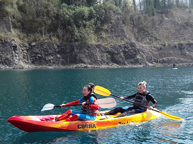 Surprised on Kayak