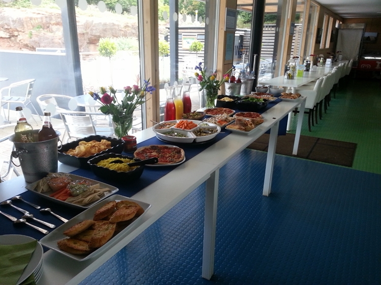 Corporate days involve Flyboarding and tasty food at our lovely View cafe bar